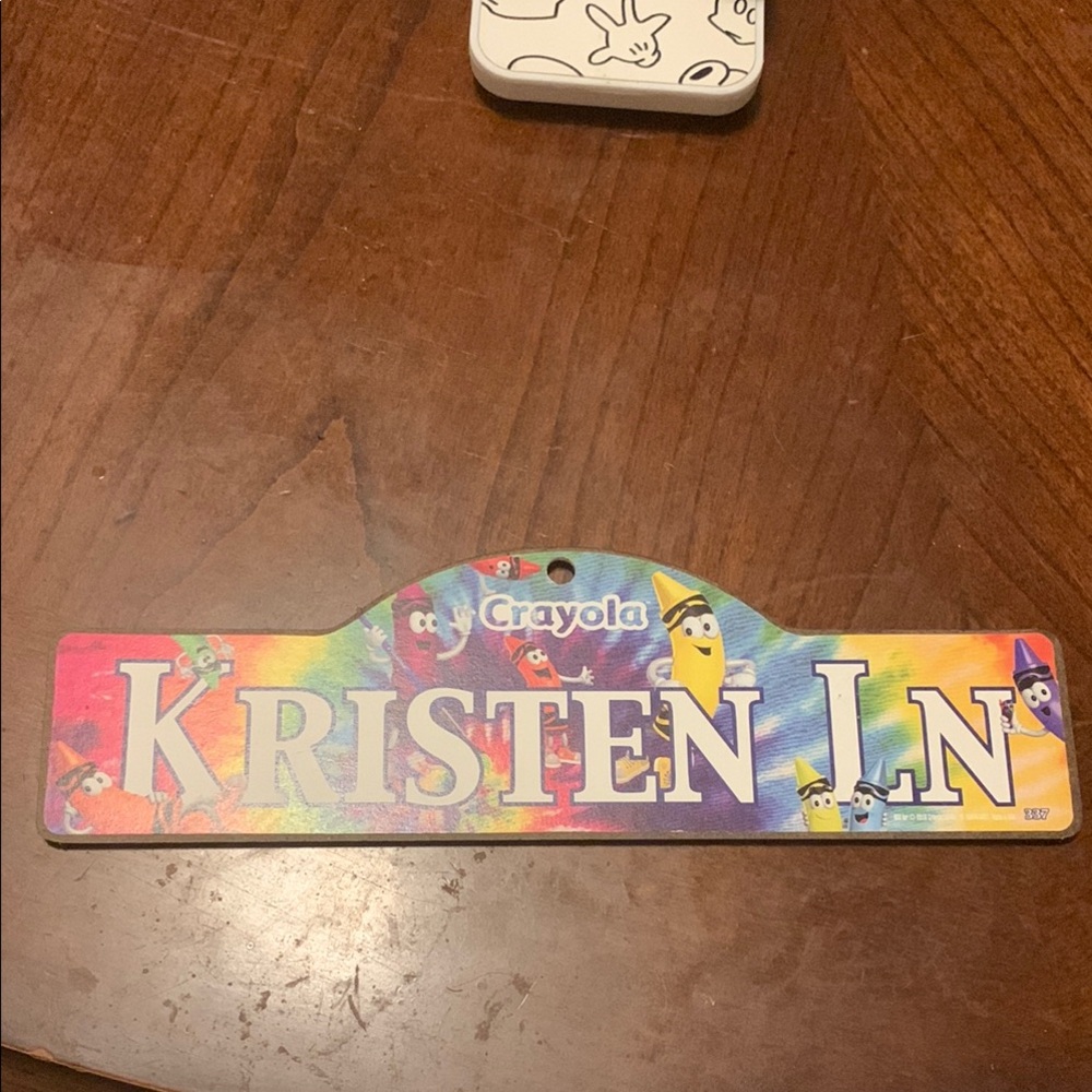 Crayola Kristen Ln Sign